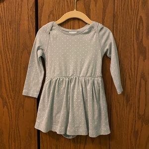 Hanna Andersson organic cotton baby bodysuit dress.